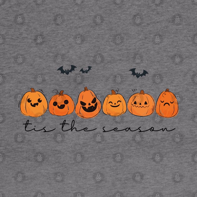 Autumn Tis The Season, Funny Halloween, Spooky Season, Festive Designs, Vintage Pumpkin season, Trendy Autumn, Happy Fall Y'all by AMRIART